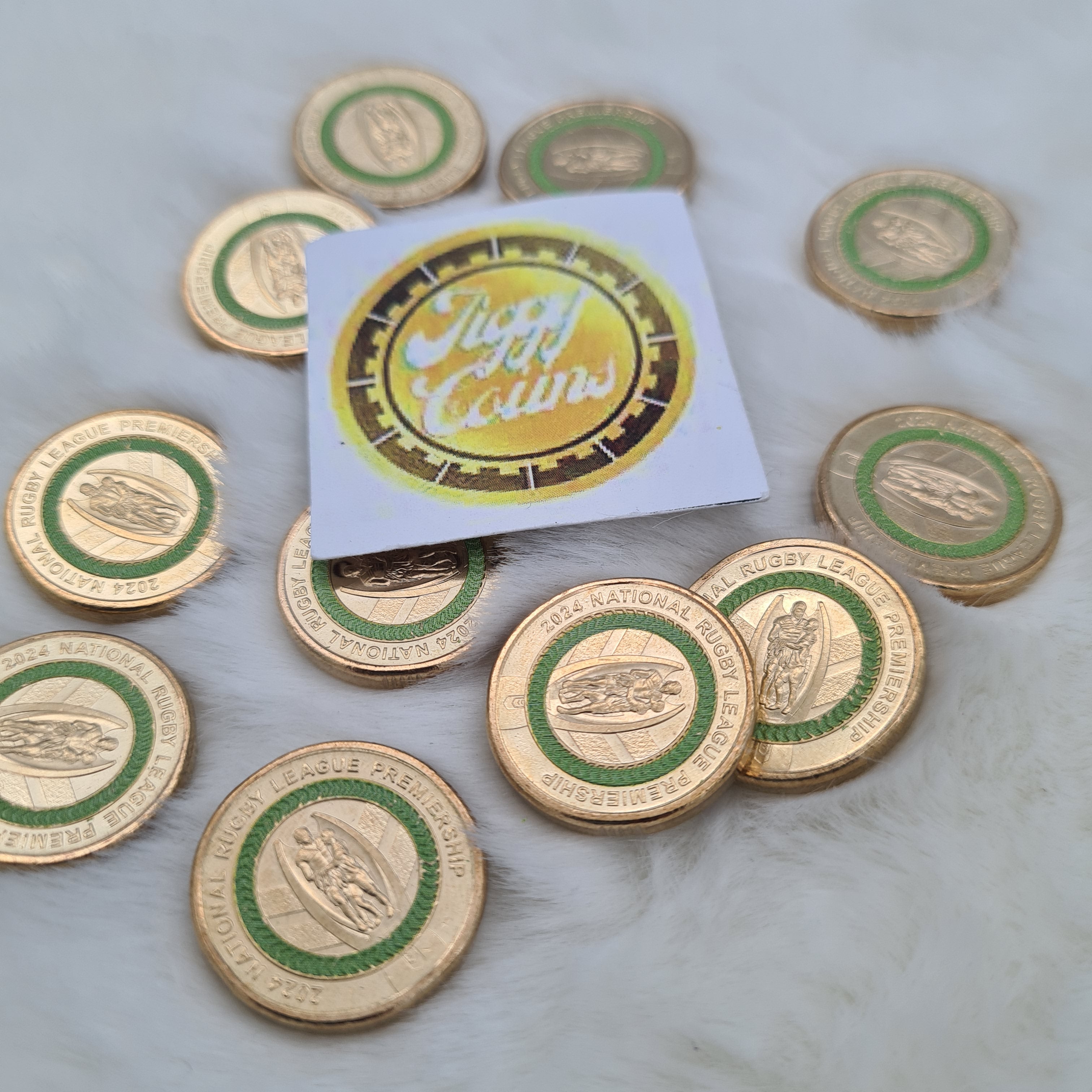 2024 NRL Men’s & NRLW Women’s Premiership Pair of Coloured $2 Coin Circ