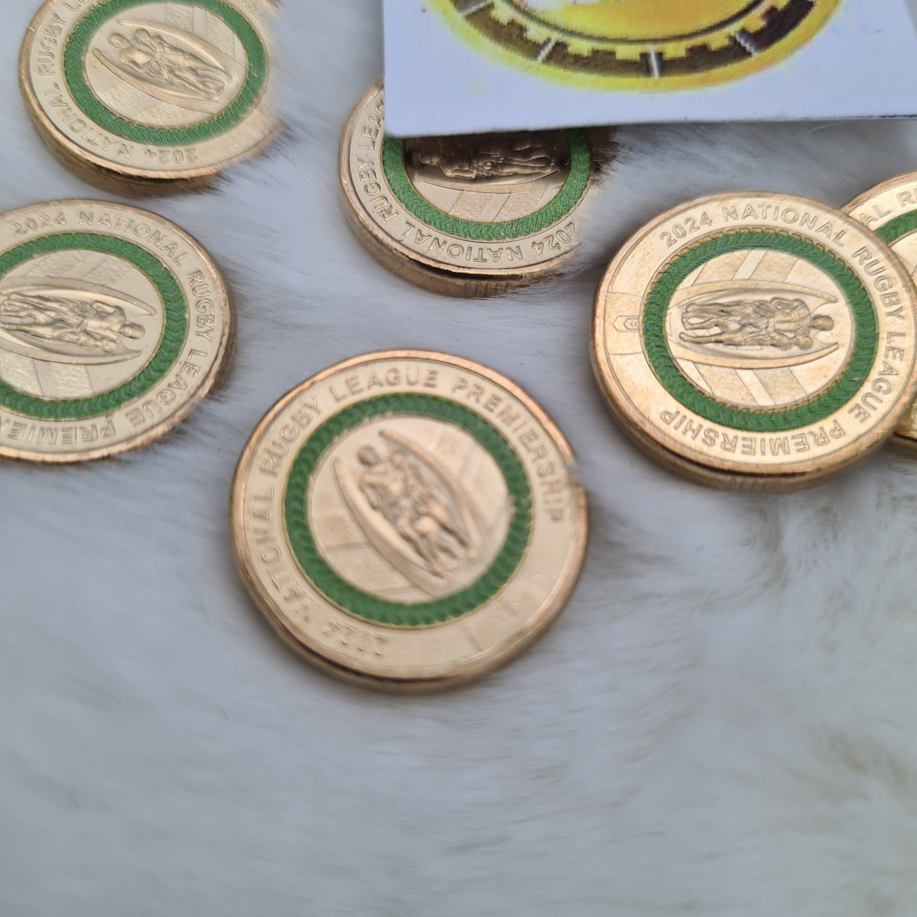 2024 NRL Men’s & NRLW Women’s Premiership Pair of Coloured $2 Coin Circ