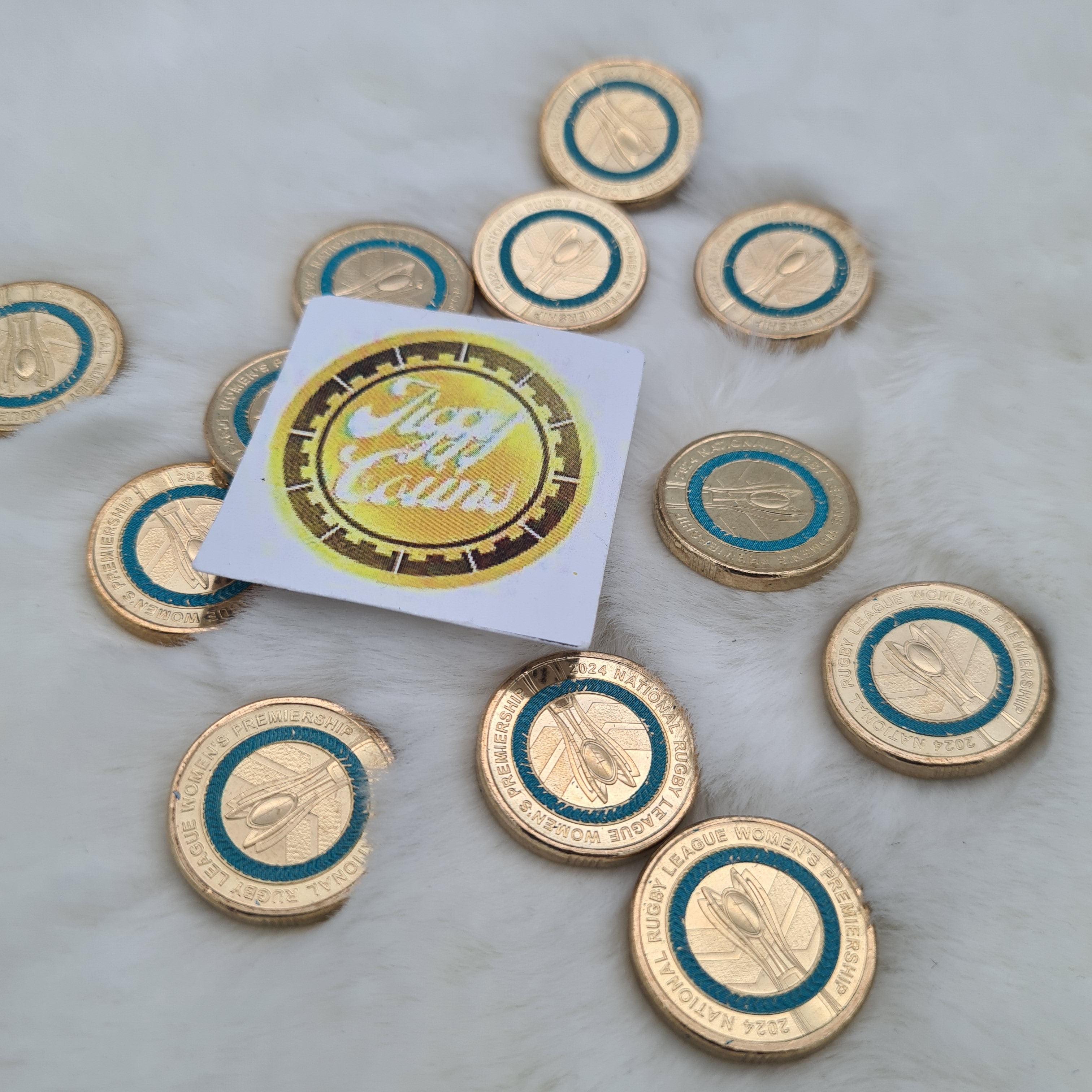 2024 $2 NRLW Women’s Premierships Coloured Blue Two dollar coin Circ