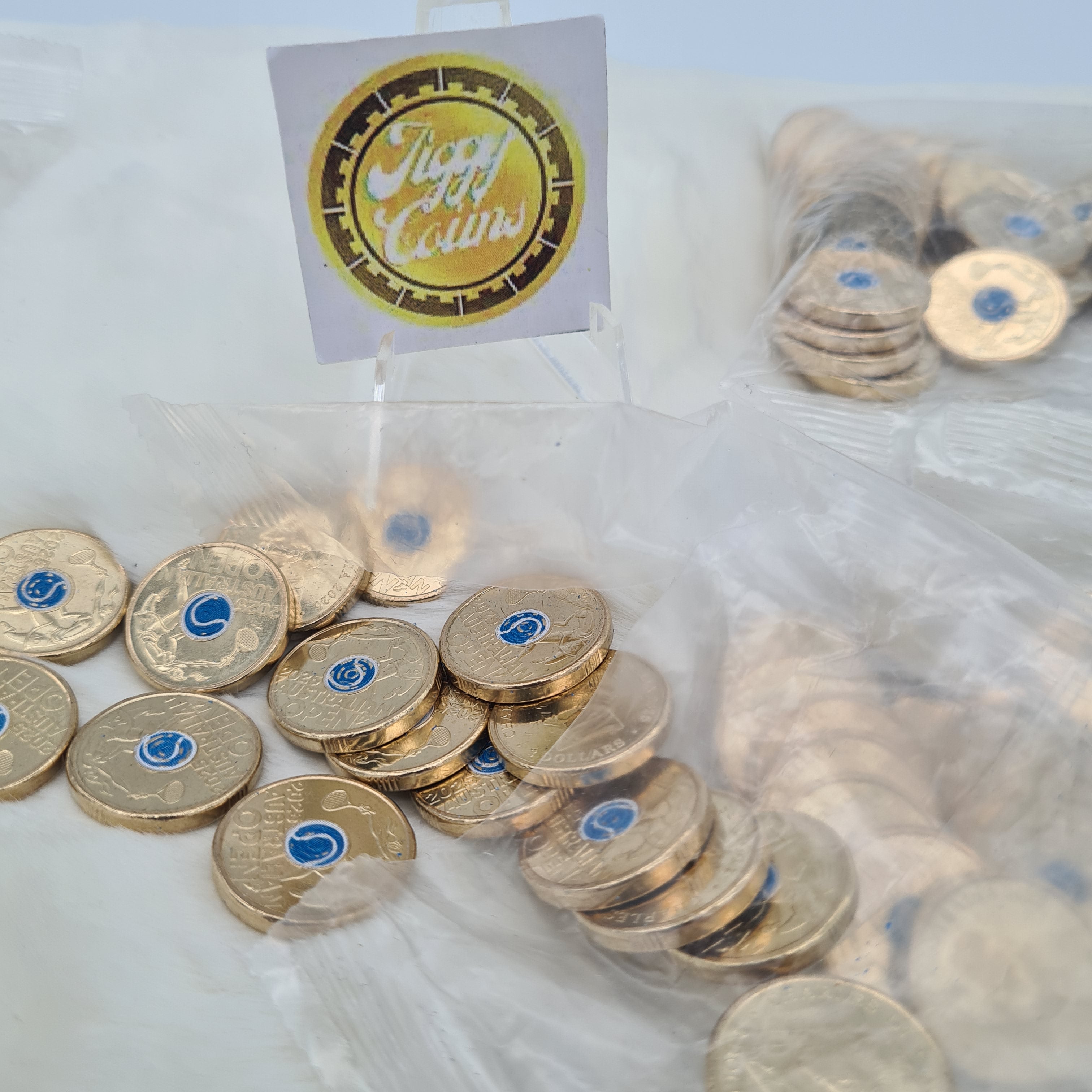 UNC 2025 $2 Australian Open Tennis Men's and Women's two dollar Colour Coin set