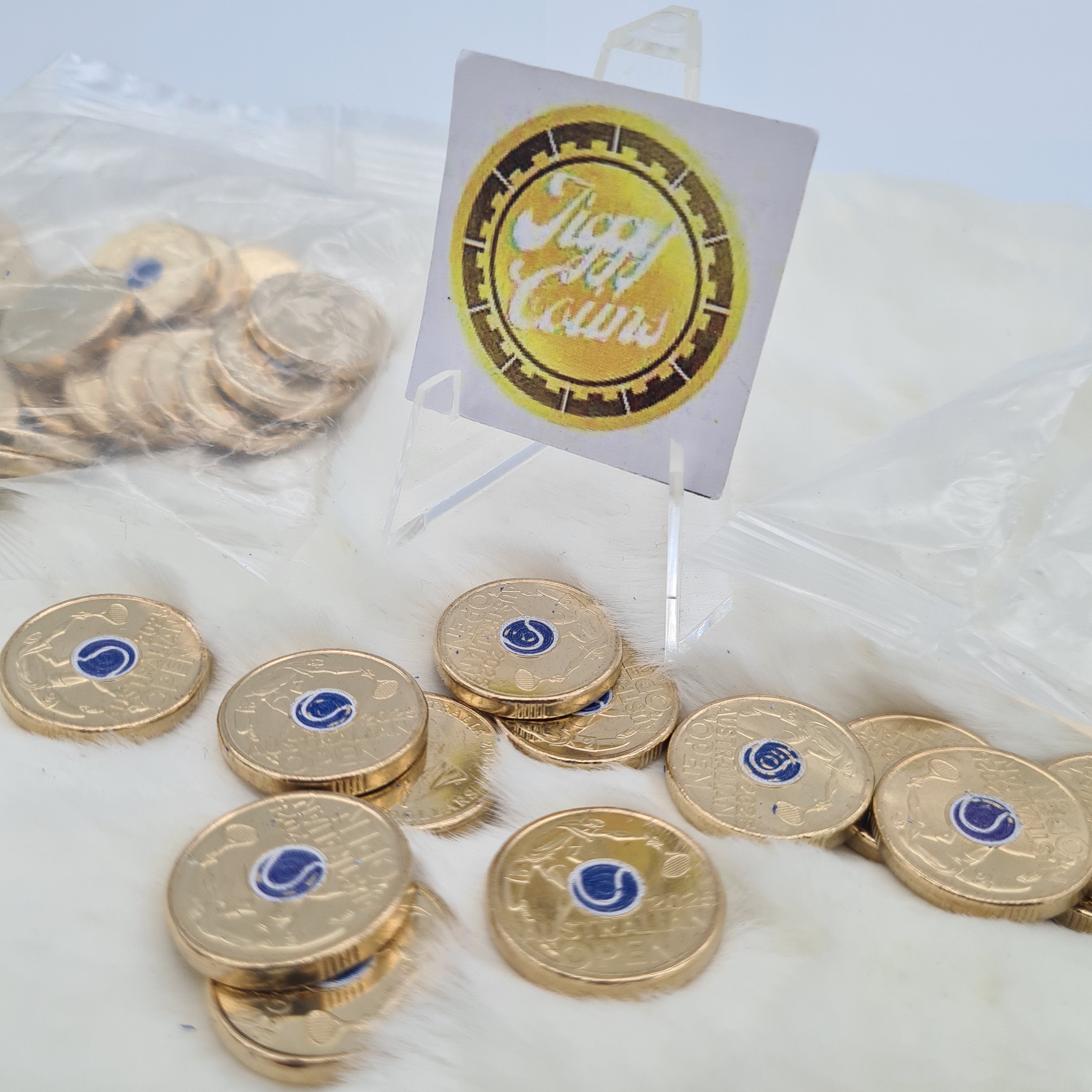 UNC 2025 $2 Australian Open Tennis Men's and Women's two dollar Colour Coin set