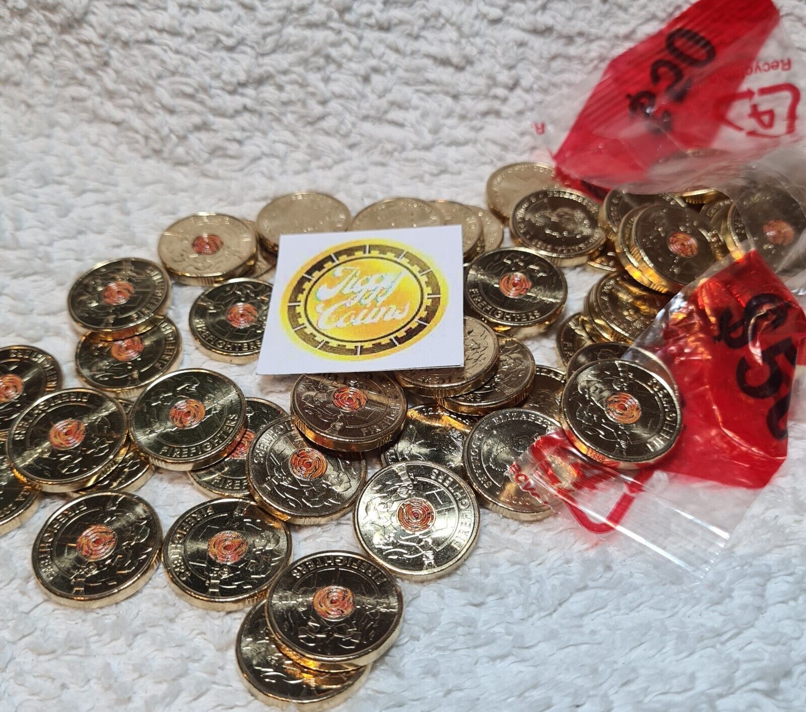 Australia $2 Two Dollar Coin Set Fire, Ambo, Police, Frontline Workers 2000 aUNC