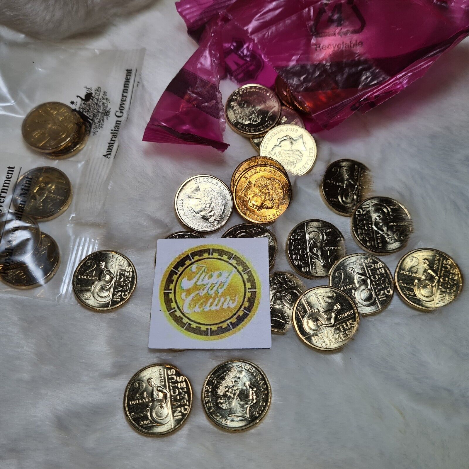 UNC 2018 $2 INVICTUS GAMES AUSTRALIAN TWO DOLLAR COIN EX BAG / ROLL QUEEN SHINY