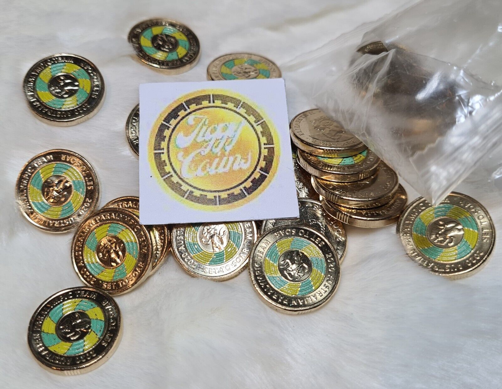 UNC 2020 $2 TOKYO PARALYMPIC TEAM SET TO SOAR TWO DOLLAR QUEEN COIN EX BAG/ ROLL