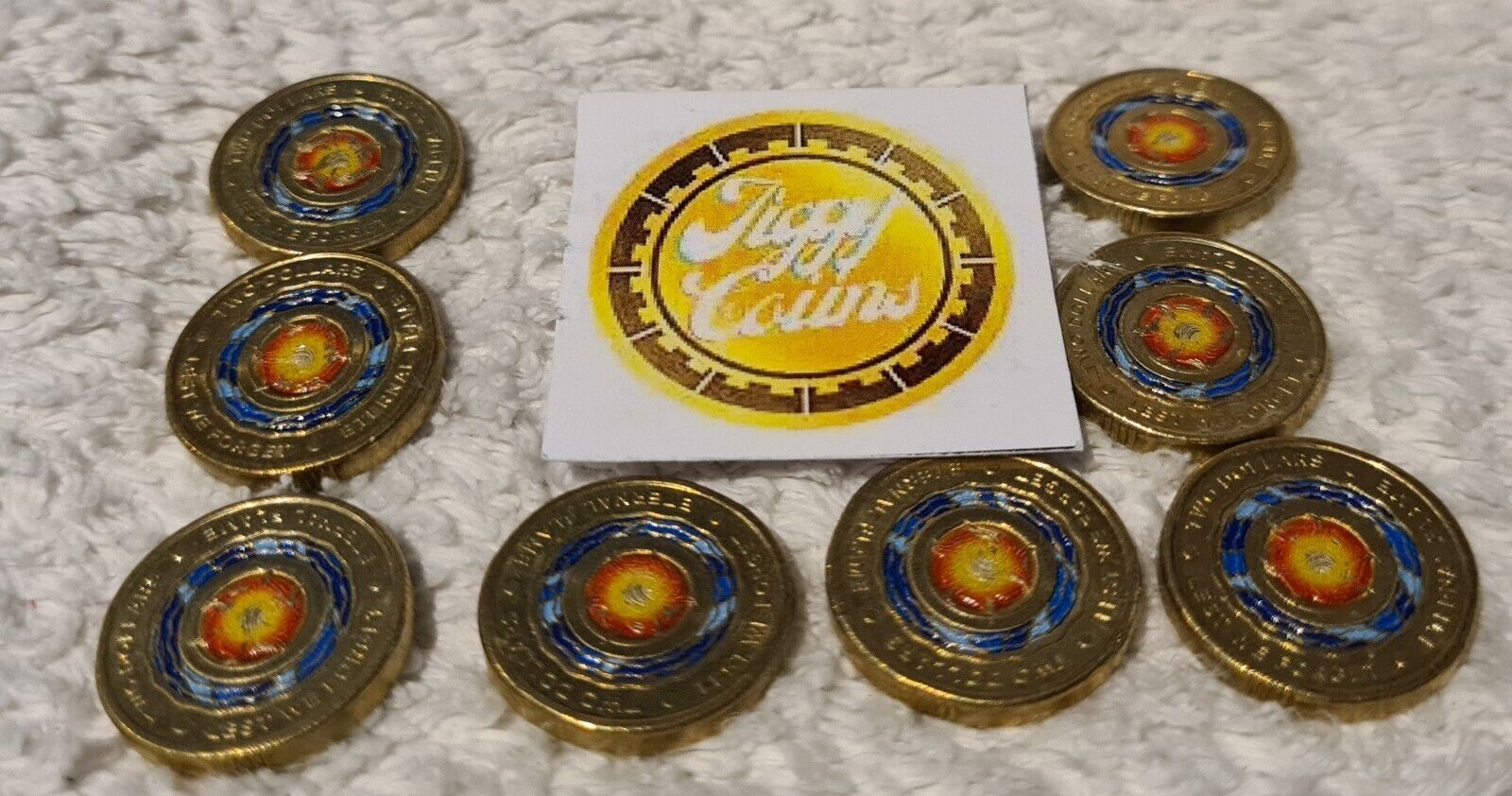 2018 $2 LEST WE FORGET ETERNAL FLAME AUSTRALIAN COLOURED TWO DOLLAR COIN CIRC