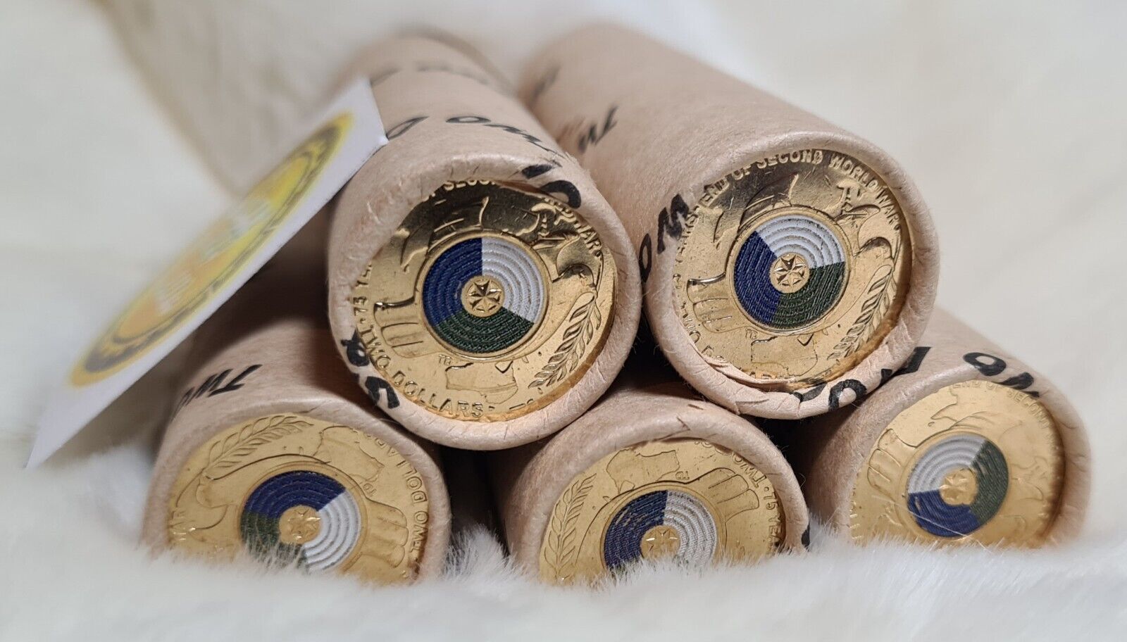 2020 Australian $2 Two Dollar coin 75th Ann dove WW2 Roll UNC New PRICE DROP !