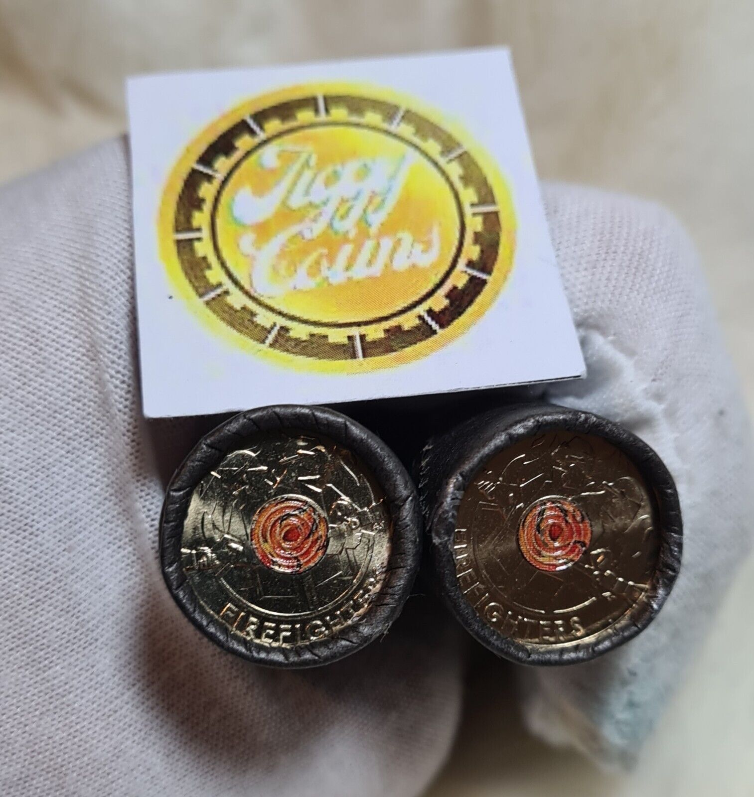 2020 Australian $2 Two Dollar Firefighter Cotton & Co Coin Roll FREE EXPRESS