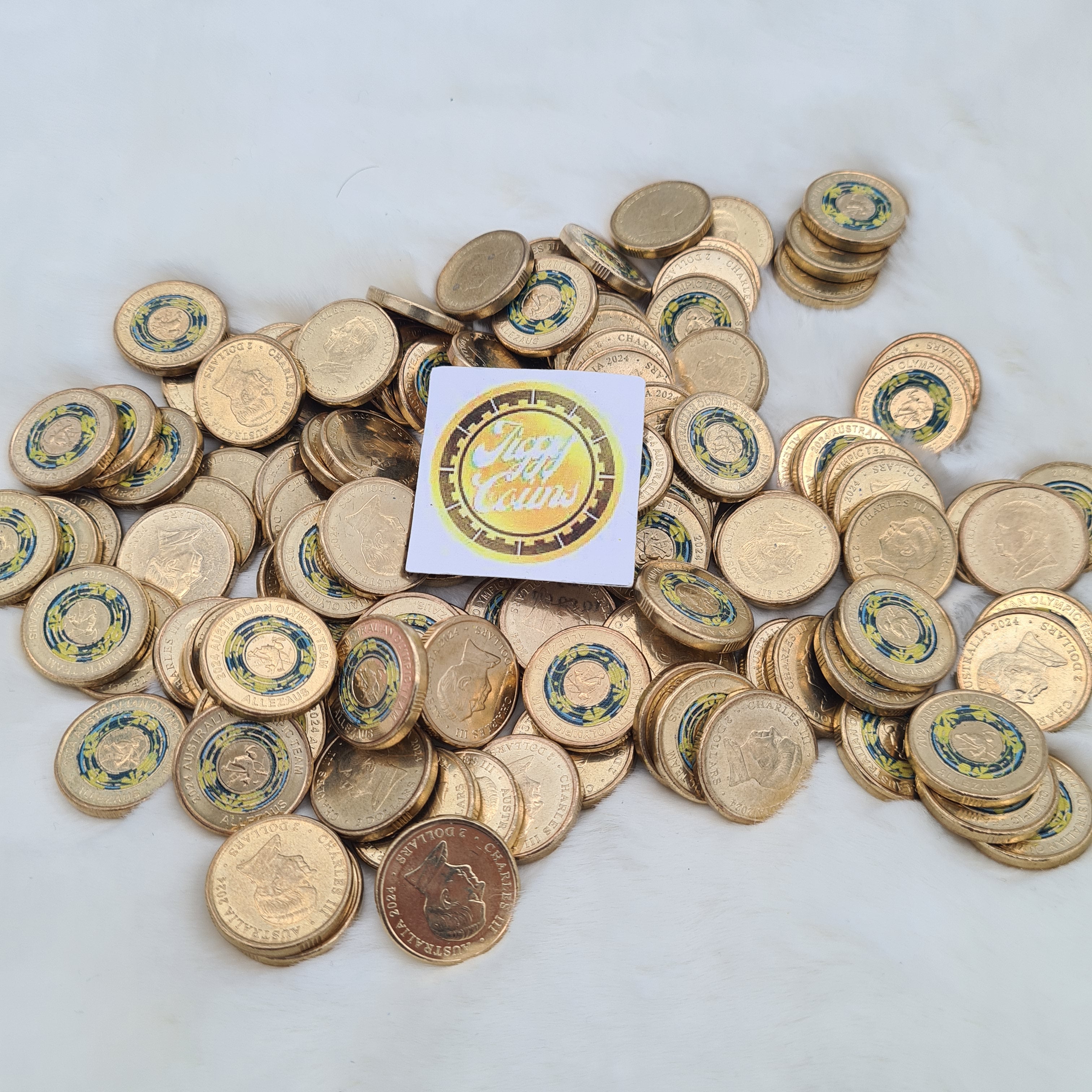 2024 $2 ALLEZAUS Paris Olympic team games Australian Two Dollar KING Coin Circ
