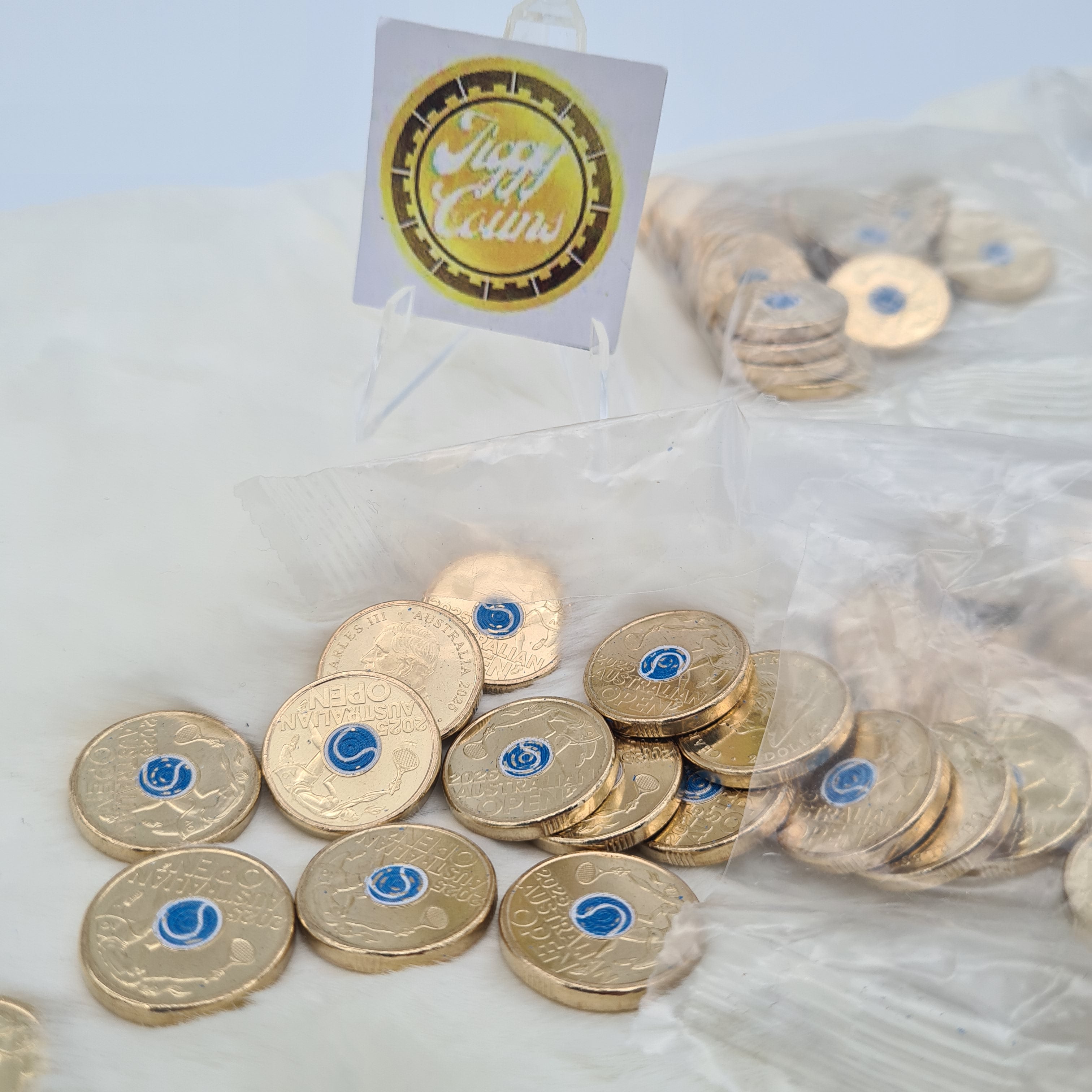 UNC 2025 $2 Australian Open Tennis Women's two dollar Coloured coin King Charles