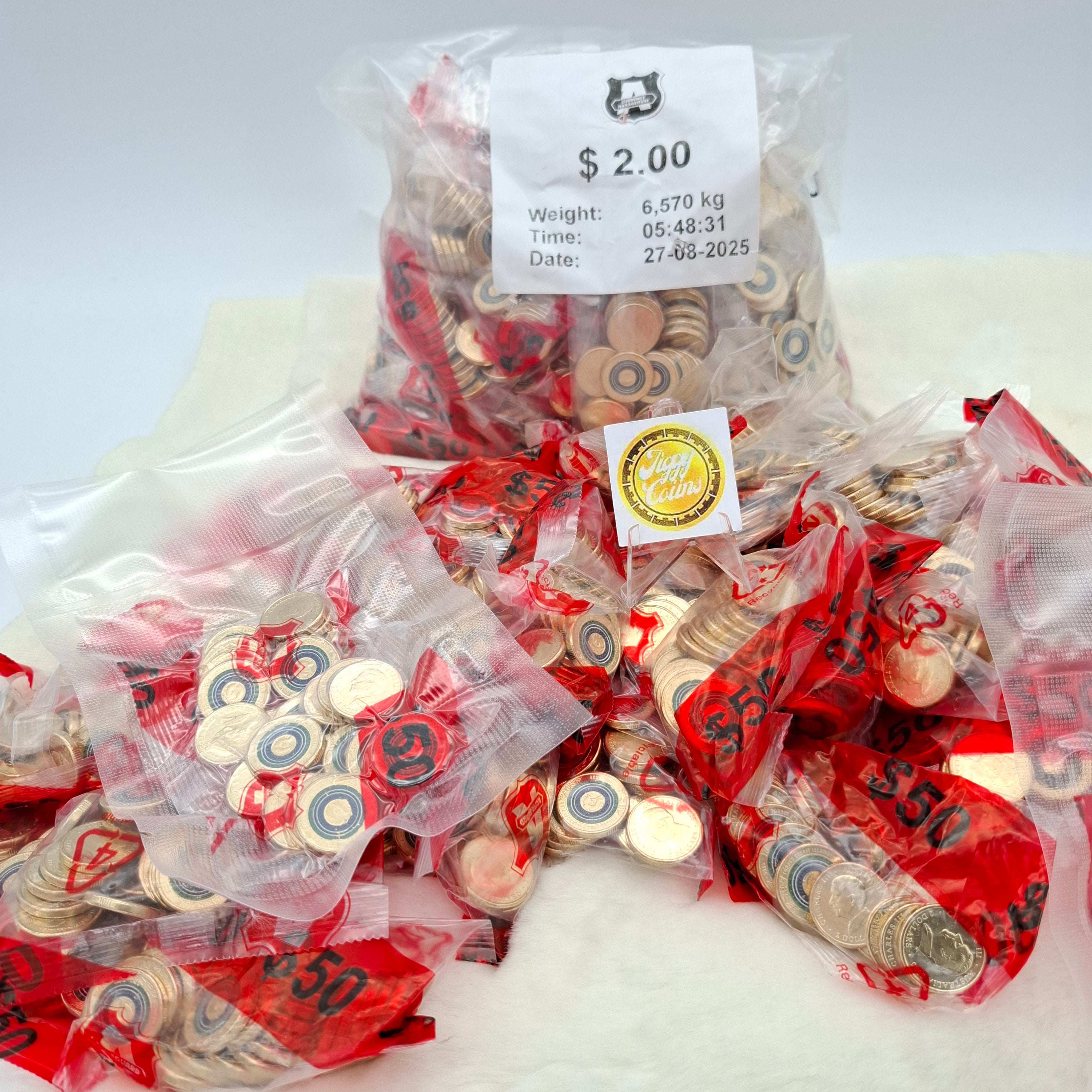 UNC 2025 $2 Torres Strait Islander Flag Two Dollar Mint Bag (25 Coins) ex Jumbo