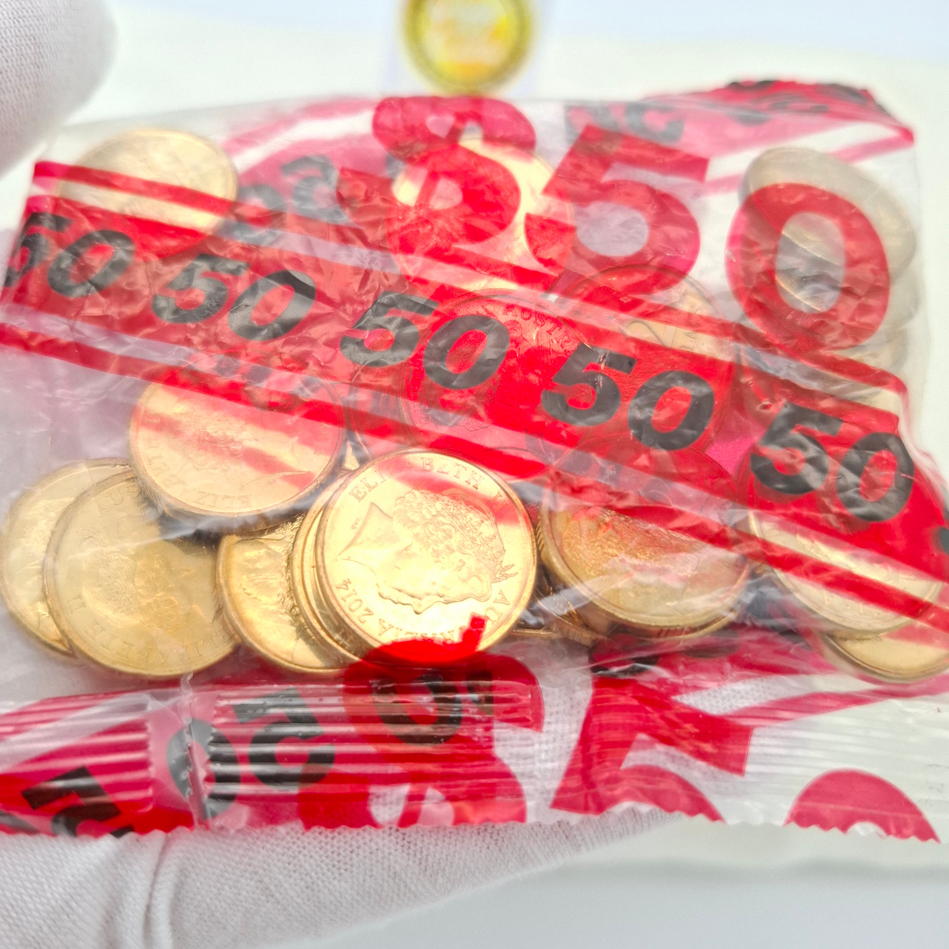 UNC 2014 $2 Aboriginal Elders Australian unopened coin bag RARE (25 coins/bag)