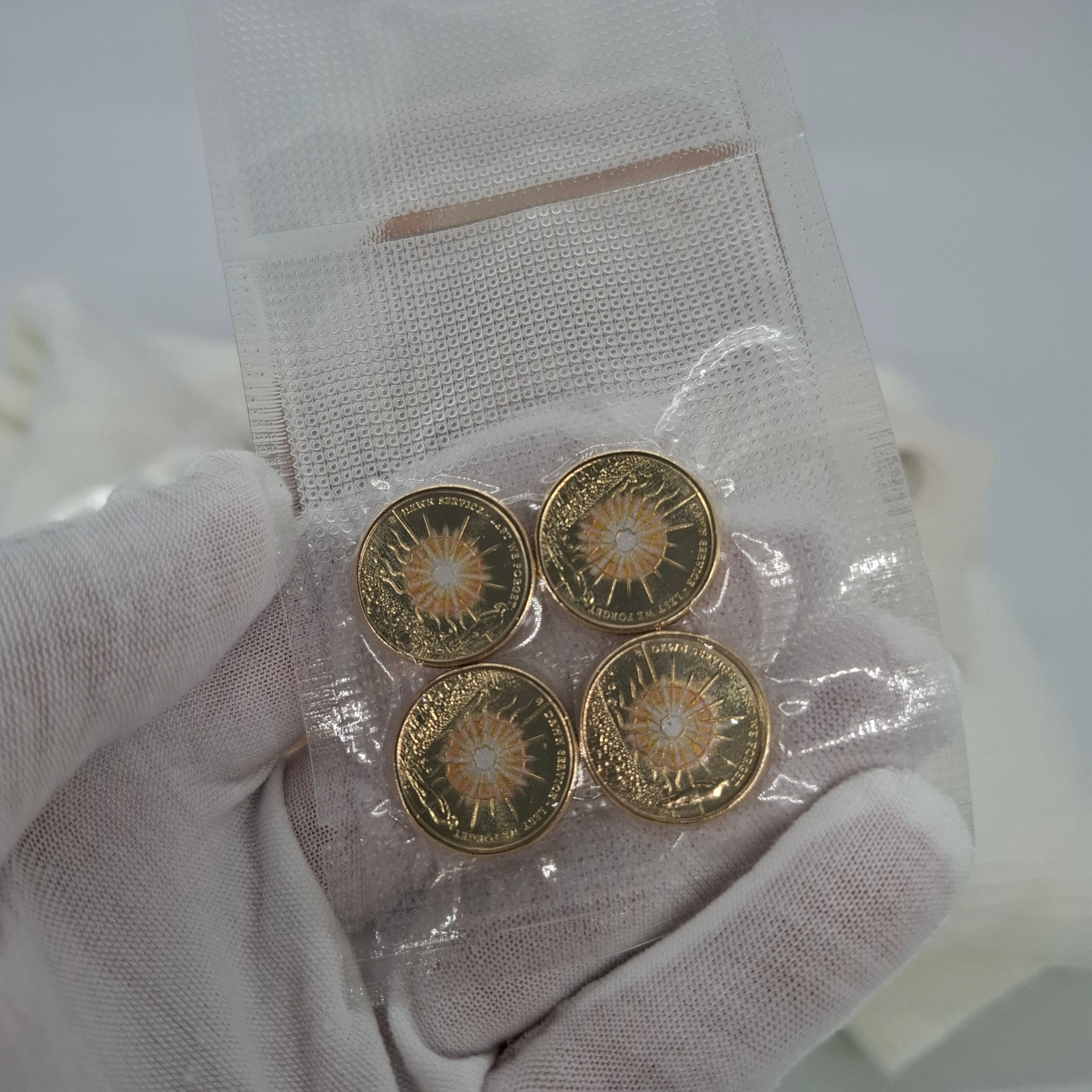 4 x UNC 2026 $2 DAWN SERVICE LEST WE FORGET COLOURED TWO DOLLAR COIN PRESALE