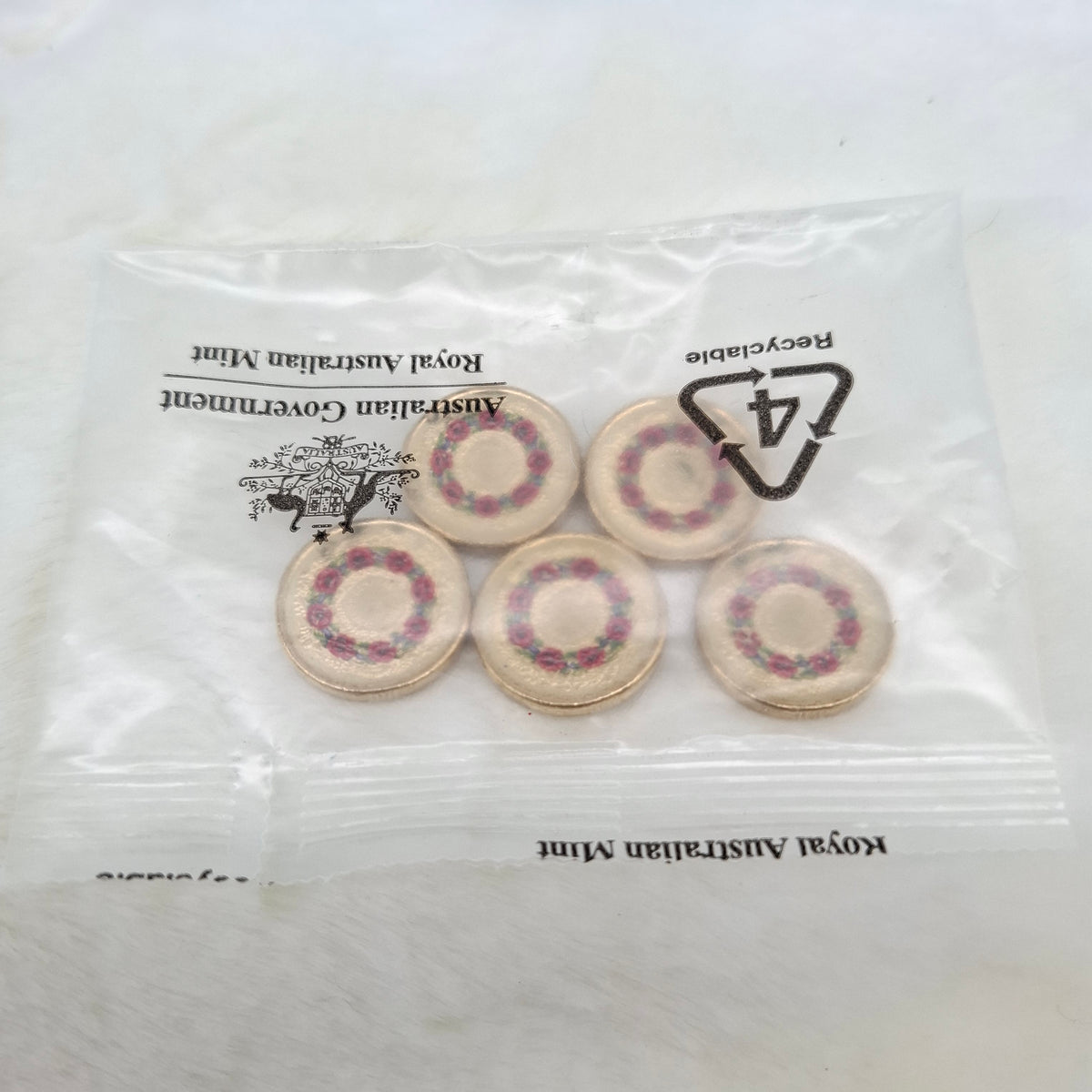 2025 $2 Remembrance 80th Anniversary of End WWII Coloured 5 Coin RAM BAG