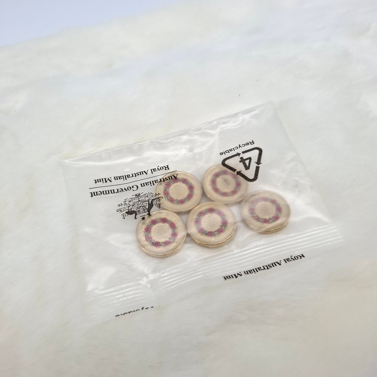 2025 $2 Remembrance 80th Anniversary of End WWII Coloured 5 Coin RAM BAG