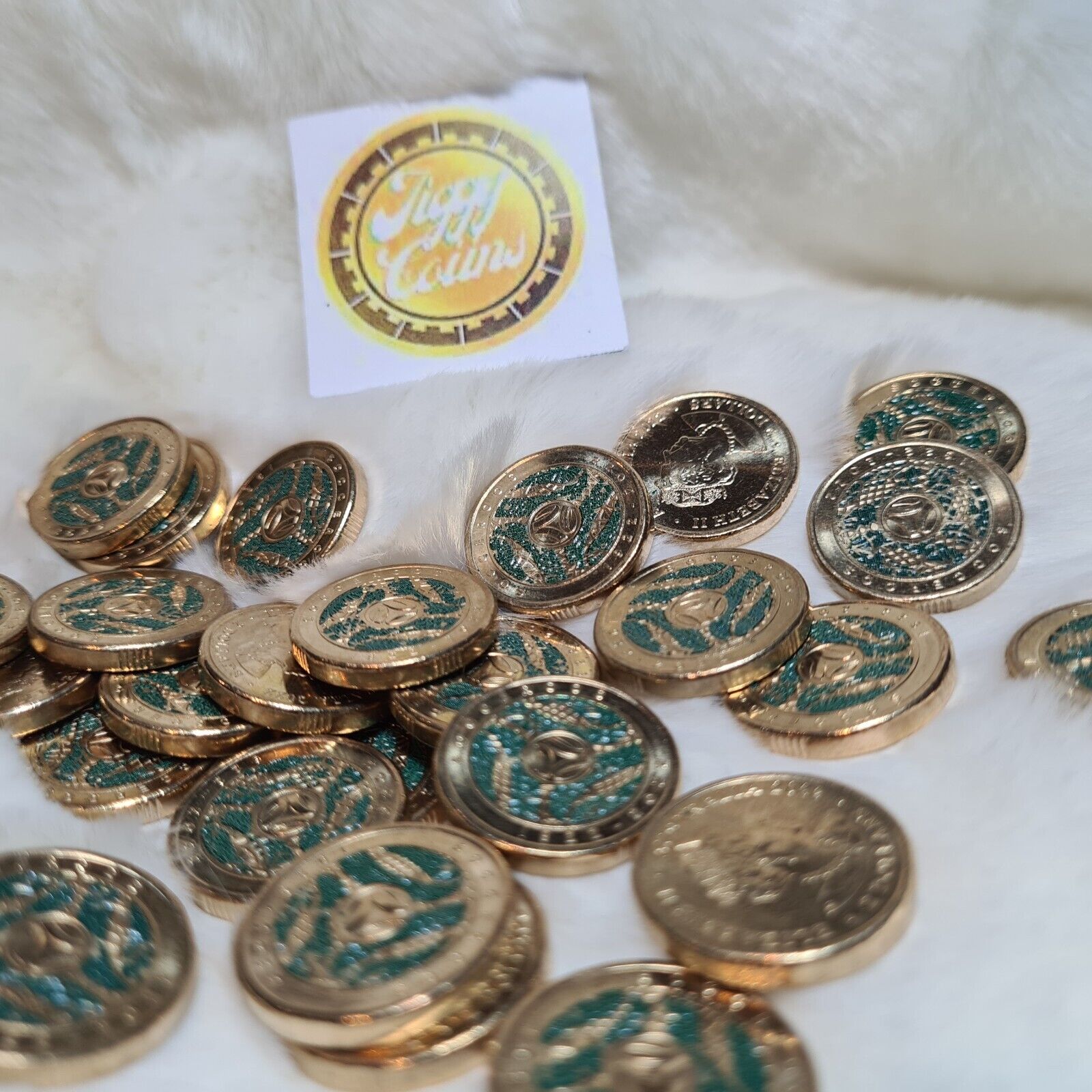 2022 $2 Socceroos 100 Year Centenary Australian two Dollar Coloured Coin CIRC